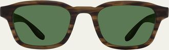 Barton Perreira Mens Winton Zyl Square Sunglasses