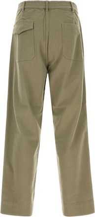 Nanam&iacute;ca Mens Sage Green Twill Pant Khakibeige Exterior: Cotton Silk Pantaloni Trousers