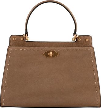 Pourchet Le Trianon Daim - Dames - Handtassen - Bruin - ONE Size - Leer - Tassen