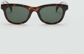 Mango Occhiali da sole montatura acetato cioccolato - Donna - Taglia unica - MANGO