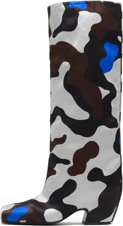 Bimba & Lola Stivali con stampa camouflage 55mm - Giallo