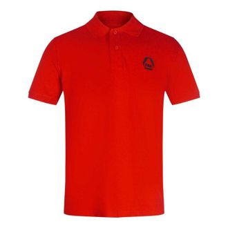 Diesel Heren Driehoekig Logo Poloshirt (Rood)