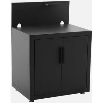 Sweeek Cucina esterna in acciaio 2 porte 1 gancio, 80cm