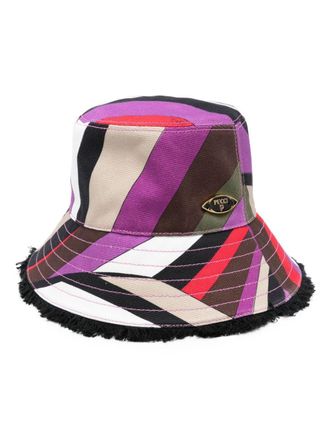 Pucci Cappello bucket con stampa Iride - Viola