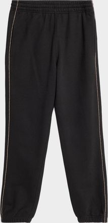 Burberry Men & apos;s Side Check-Piping Cotton Sweatpants