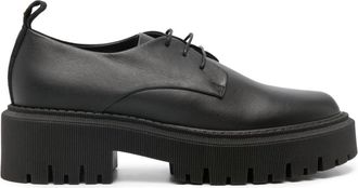 Lorena Antoniazzi 50mm lace-up leather loafers - women - Leather - 38 - Black