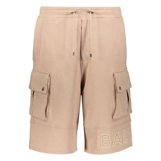 Balmain Hombre, Pantalones cortos, Beige, Talla: M