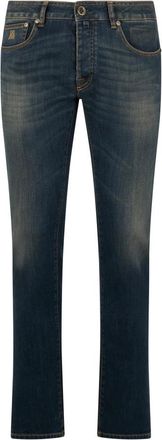 Moorer Jeans - Heren - Regular Fit Jeans - Blauw - W35 - Jeans