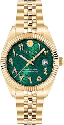 Philipp Plein Accessoires, Heren, Geel, ONE Size, Date Superlative Horloge