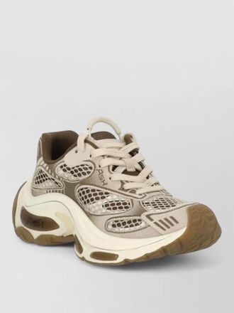 Ash low sneakers leather fabric mesh perforated sole