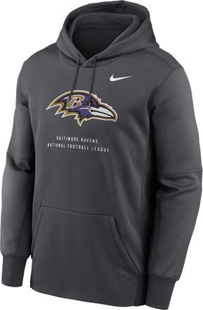 Nike Mens Baltimore Ravens Nike Therma NFL Pullover Hoodie in Grey | NKAQ06F8G-R7Q