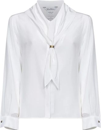 Max Mara Vela Blouse - female - Max Mara - Blouses - White - XS - Blouses & Shirts