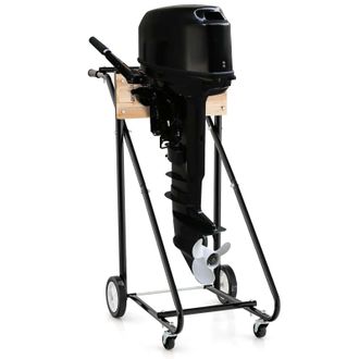 Costway Costway - Carrello Per Motore Fuoribordo, Supporto Per Motore Fuoribordo Con Ruote, Capacit&agrave; Di 150 Kg, Resistente E Robusto, Per Riparazioni, Manuten