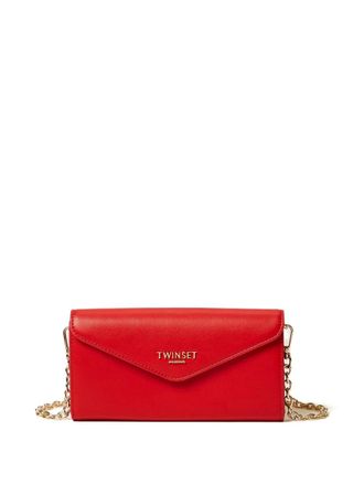 Twin-Set chain mobilephone mini bag - women - Polyurethane/Polyester - One Size - Red