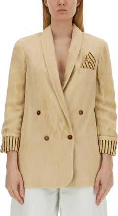 Alysi Double-Breasted Jacket-Donna