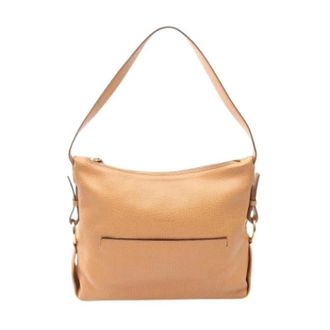 Loewe Pre-owned Shoulder Bag - Dames - Vintage Schoudertas - Beige - ONE Size - Leer - Vintage