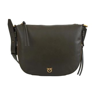 Pinko Cross Body Bag - Dames - Schoudertassen - Groen - ONE Size - Leer - Tassen
