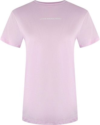 Moschino Love Moschino T-shirt Met Opvallend Roze Logo