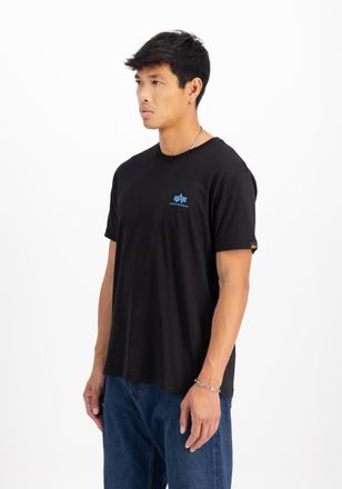 Alpha Industries T-Shirt ALPHA INDUSTRIES Basic T-Shirt SL, Herren, Gr. XL, schwarz (schwarz, blau), Obermaterial: 100% Baumwolle, Shirts T-Shirt