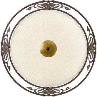 Eglo Eglo - Plafoniera Classico Mestre Acciaio Marrone Anticato 2 Luci E27