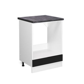Vicco Armario Para Horno Empotrado R-line, Negro Brillo Intenso, 60 Cm, Et Antracita Vicco