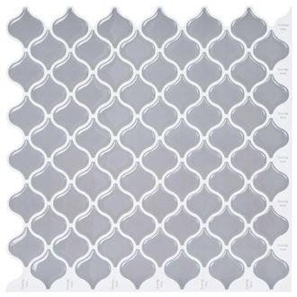 vidaXL Baldosa Lanturn 10 Uds. Gris 27 X 27 Cm Poliuretano Y Pet Vidaxl