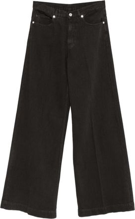 Nine In The Morning Dark Brown Nadia Cotton Trousers With Pockets