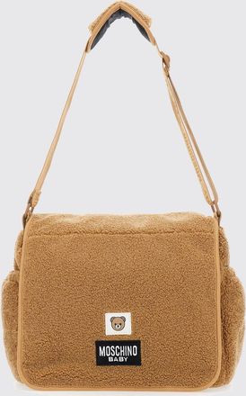 Moschino Borsa fasciatoio da neonato in pile con tracolla regolabile