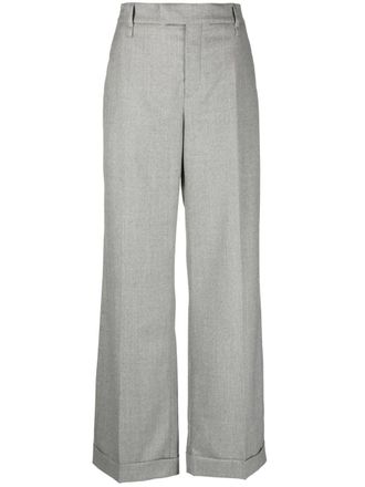 Brunello Cucinelli Pantaloni sartoriali con chiusura nascosta - Grigio
