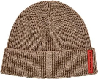The Mountain Studio Cashmere Mix Rib Beanie M&uuml;tze - Unisex | braun