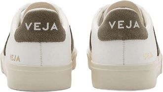 Veja Mens Campo Sneakers - Veja White-Khaki Leather Calfskin Shoes