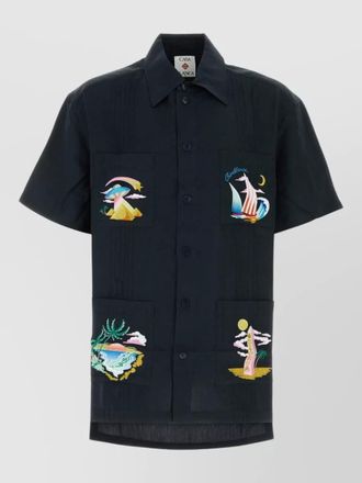 Casablanca viscose linen shirt