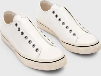 John Varvatos Mens Vulc Laceless Low Top Sneakers In White