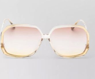 Chlo&eacute; geometric frame sunglasses