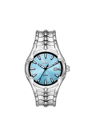 Diesel Vert three-hand date stainless steel watch - Timeframes - Man - Silver