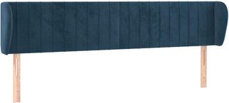 vidaXL Cabecero de terciopelo azul oscuro 163x23x78/88 cm Vidaxl