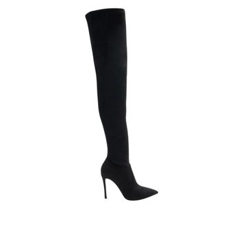 Casadei Over-knee Boots, female, Black, Size: 10 1/2 US Julia Over-knee Boots