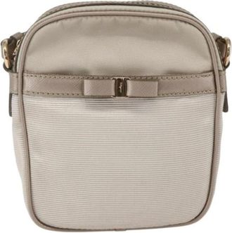Ferragamo Pre-owned Cross Body Bags, female, Beige, Size: ONE SIZE Pre-owned Nylon Shoulder-Bag