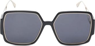 Dior Occhiali geometrici anni 2010 - Nero