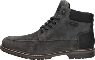 Rieker Lace-up Boots - Heren - Veterlaarzen - Grijs - 40 EU - Leer - Schoenen