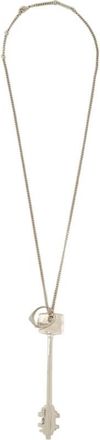 Paco Rabanne Silver Key Pendant Necklace - Dames - Kettingen - Grijs - ONE Size - Accessoires