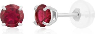 MAX + STONE 14k Yellow or White Gold 4mm Round Stud Earrings