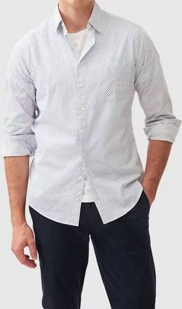 Rodd & Gunn Mens Samson Bay Long Sleeve Shirt In Snow