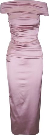 Talbot Runhof Abito in raso - Rosa