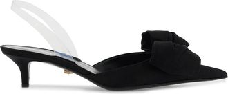 Versace Alia Satin Slingback Pumps