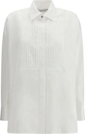 Golden Goose Katoenen Poplin Blouse met Knopen - Dames - Overhemden - Wit - S - Katoen - Overhemden