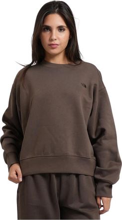 The North Face Essential Oversize Crew - Dames - Sport - Bruin - Maat: S Katoen