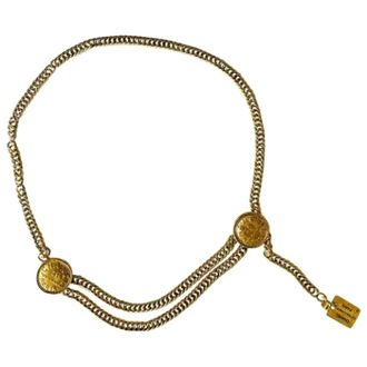 Chanel Pre-owned Metal belts - female - Chanel Vintage - Vintage Belts - Yellow - ONE SIZE - Pre-owned