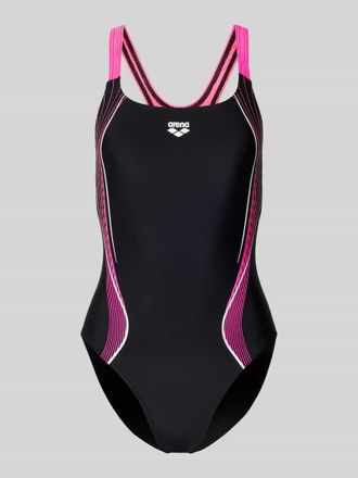 Arena Slim Fit Badeanzug mit Logo-Print Modell Control in Pink, Gr&ouml;&szlig;e 34
