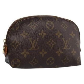 Louis Vuitton Pre-owned Cosmetic Pouch - Dames - Pre-owned - Bruin - Maat: ONE Size Leer